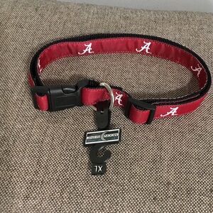Moon Shine Alabama Crimson Tide dog collar, size XL, NWT.